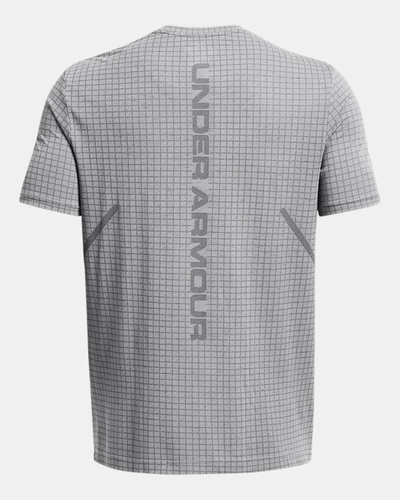 Camiseta de manga corta UA Seamless Grid para hombre, Gray, pdpMainDesktop image number 4